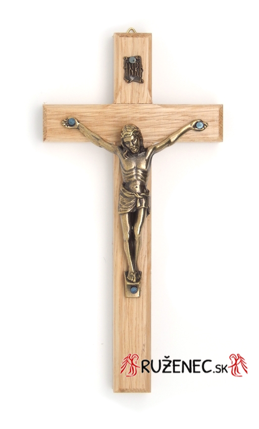 Drevený kríž 14 cm - buk