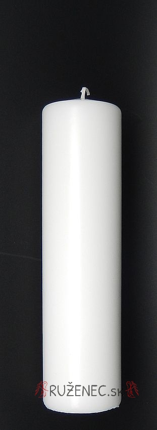 Sviečka - kostolná 6cm x 22cm - biela