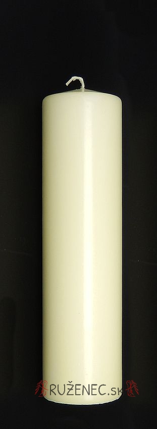 Sviečka - kostolná 6cm x 22cm - slonovinová farba